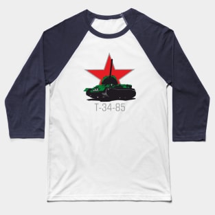 Soviet medium tank T-34-85 Baseball T-Shirt